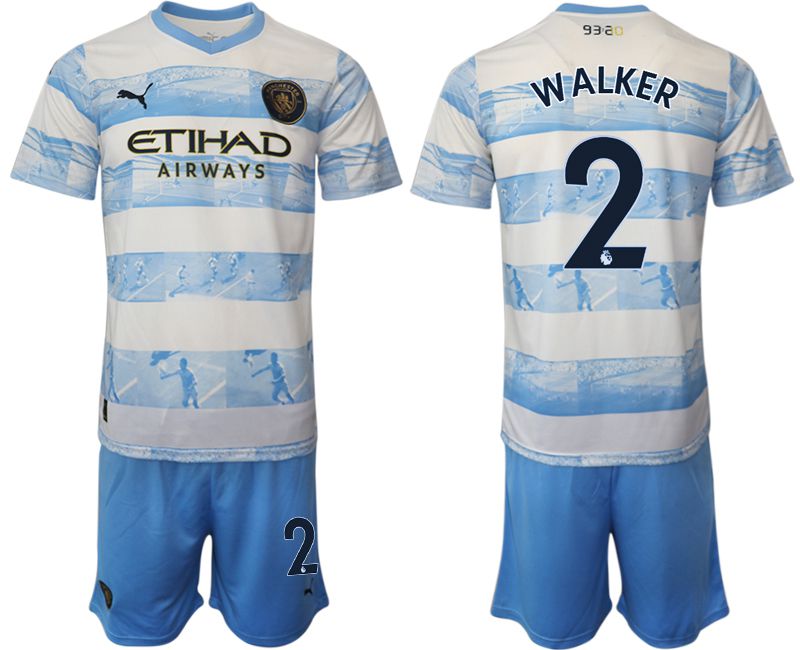 Men 2022-2023 Club Manchester City blue #2 Soccer Jersey